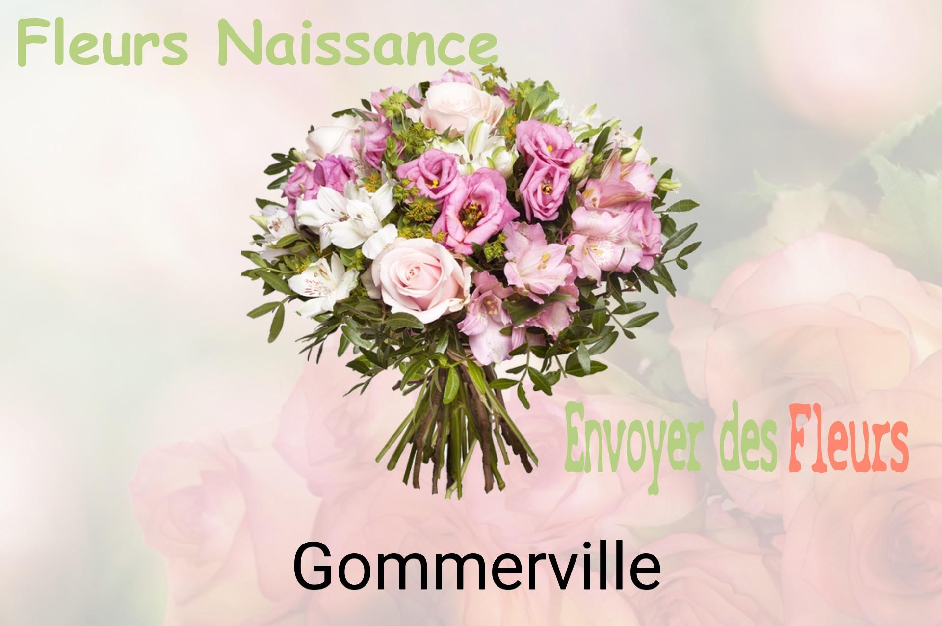 Bouquet de fleurs de naissance livré à Gommerville